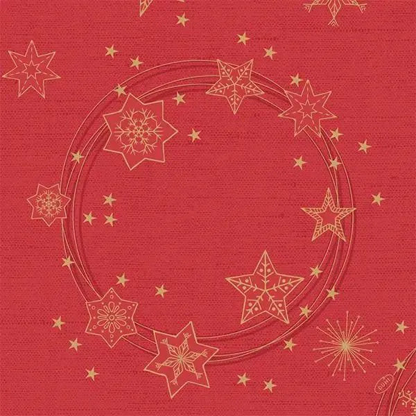 Duni Star Shine Red 40cm Dunisoft Napkin - Honesty Sales U.K