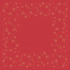 Duni Star Shine Red Slipcover Dunisilk 84x84cm - Honesty Sales U.K