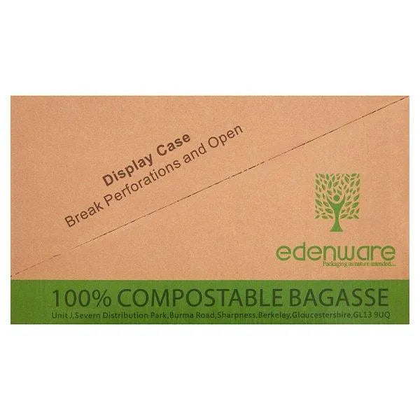 Edenware Bagasse Burger Box 6"x6" 50pcs x 8 (400pcs) - Honesty Sales U.K