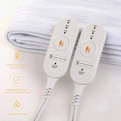 Electric Heated Blanket 3 Heat Setting Heated Mattress Cover 150x160cm  Adomoo