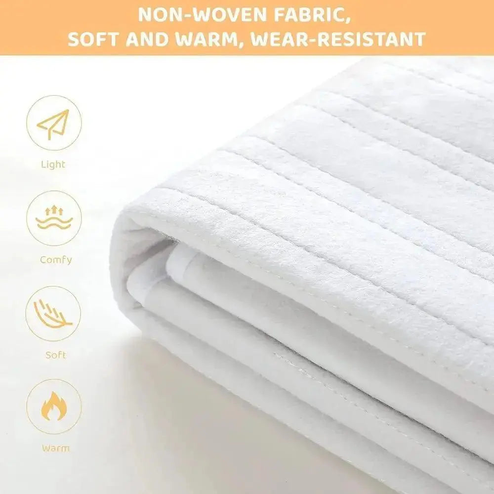 Electric Heated Blanket 3 Heat Setting Heated Mattress Cover 150x160cm  Adomoo
