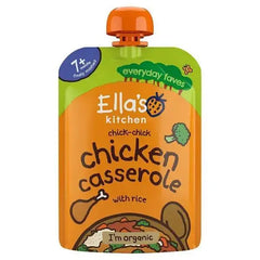 Ella's Kitchen Organic Chicken + Rice Casserole with Apricots Pouch 7+ Months 130g (Pack Of  6)  Adomoo