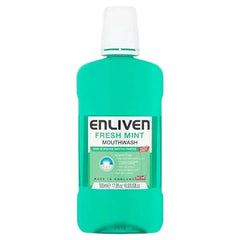 Enliven Fresh Mint Mouthwash Alcohol Free 500ml (Case of 8) - Honesty Sales U.K