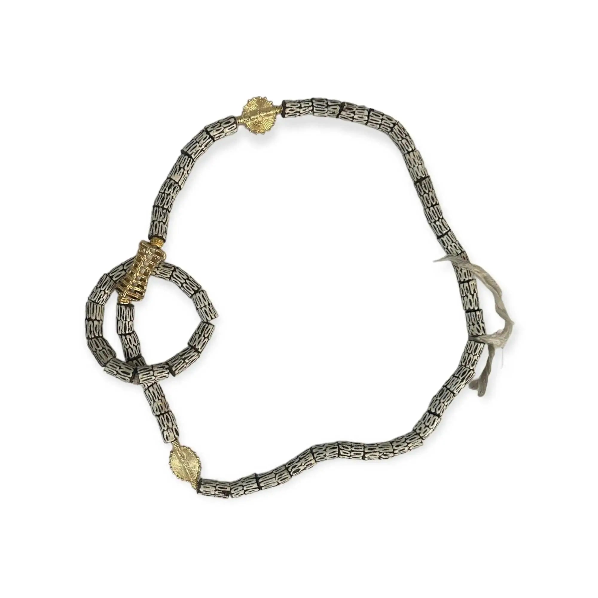 Ethnic chunky bead necklace and bangle  Adomoo