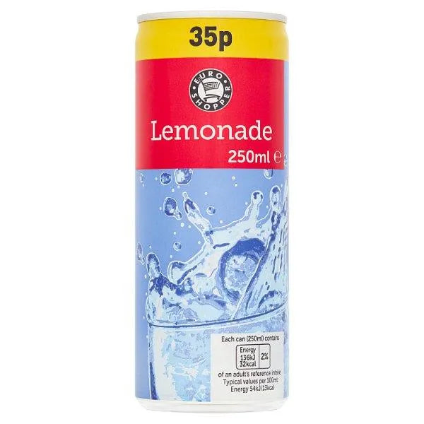 Euro Shopper Lemonade 250ml (Case of 24) - Honesty Sales U.K