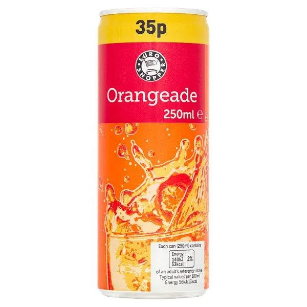 Euro Shopper Orangeade 250ml (Case of 24) - Honesty Sales U.K