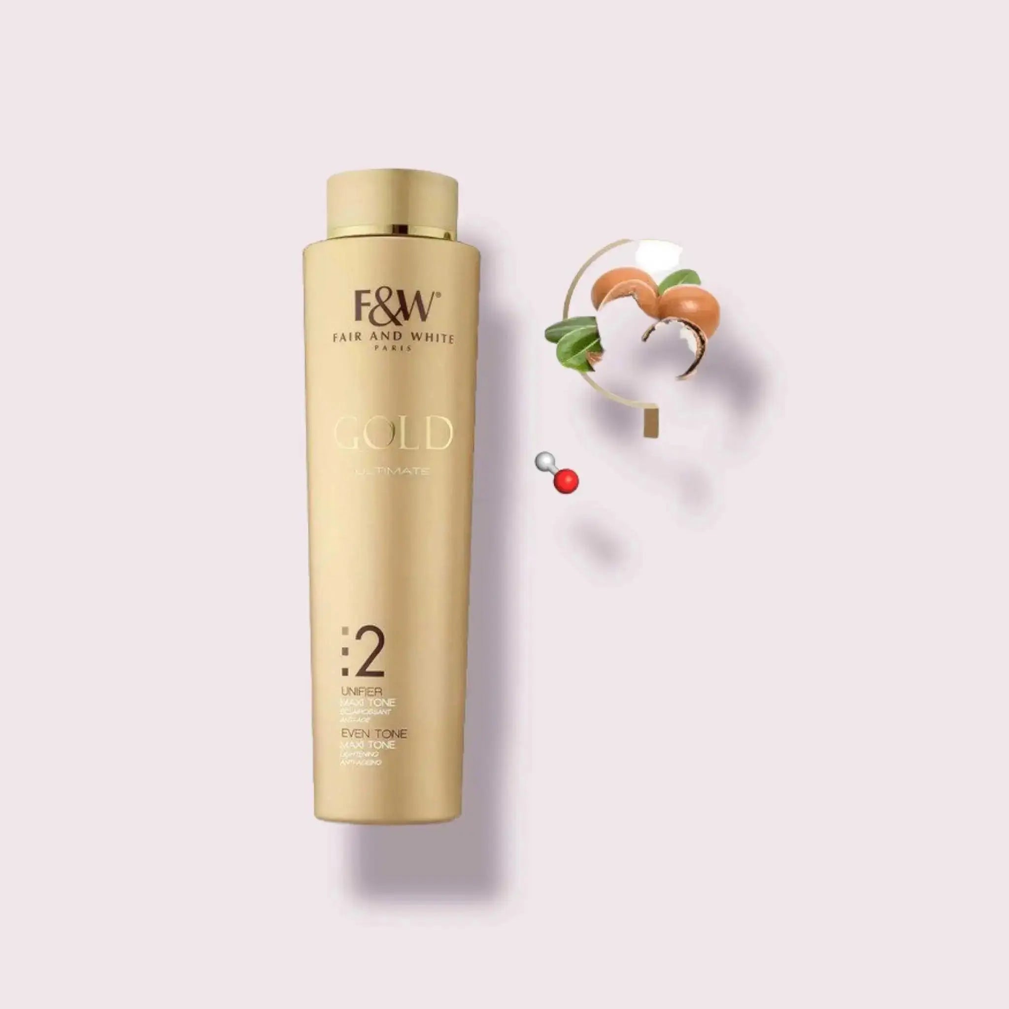 Fair & White Gold 2 Maxi Tone Body Lotion - Lightening & Rejuvenating with 350ml / 11.8fl.oz.  Adomoo