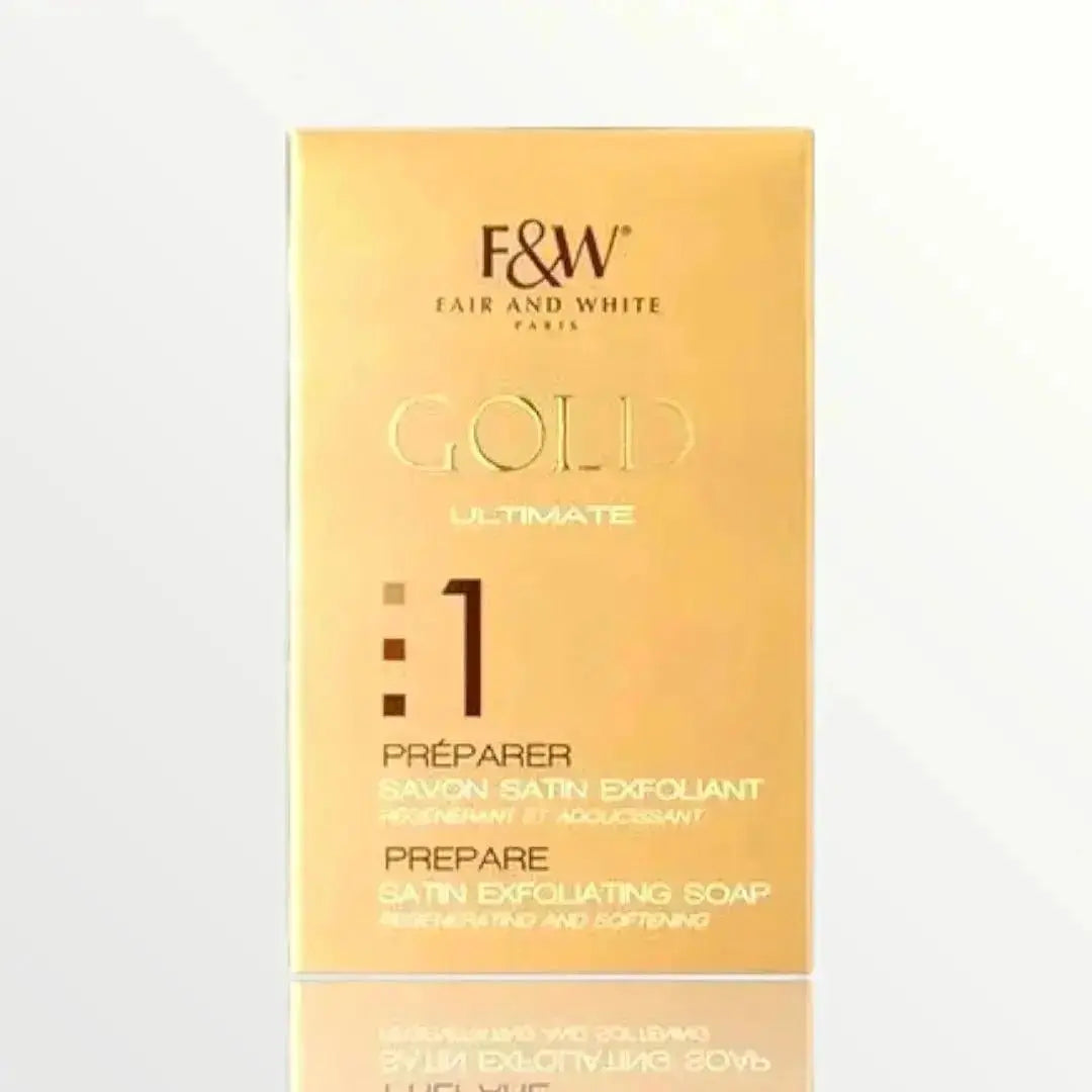 Fair & White Gold Prepare Satin Exfoliating Soap - 200g  Adomoo