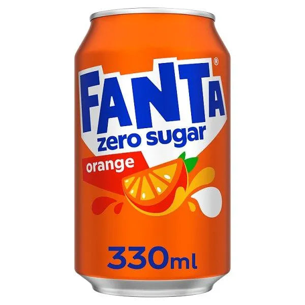 Fanta Orange Zero 24 x 330ml - Honesty Sales U.K