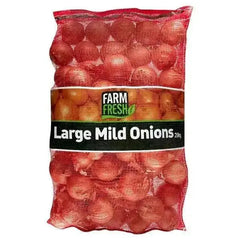 Farm Fresh Large Mild Onions 20kg  Adomoo