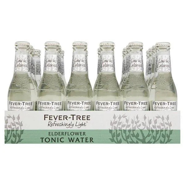 Fever-Tree Refreshingly Light Elderflower Tonic Water 24 x 200ml - Honesty Sales U.K