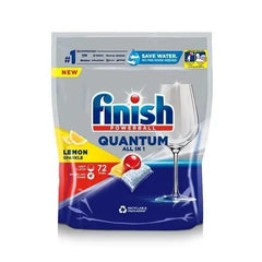 Finish Quantum All In One Lemon 72 deep cleans your dishes  Adomoo