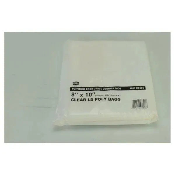 FyNite 1000 Clear Polythene Food Grade Counter Bags  Adomoo
