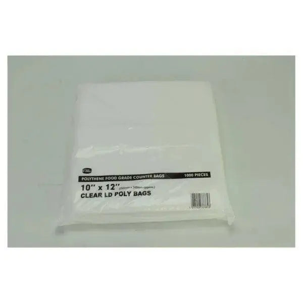FyNite 1000 Clear Polythene Food Grade Counter Bags  Adomoo