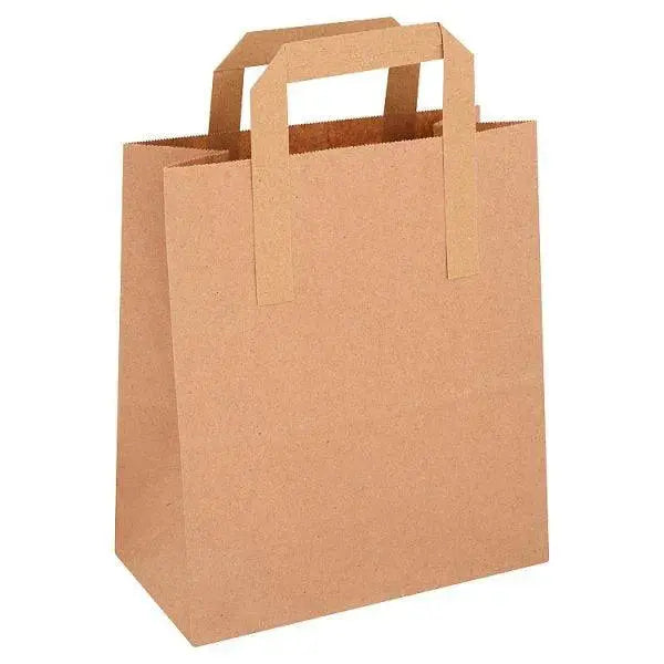 FyNite Medium Block Bottom Take-Away Food Bags-100pcs  Adomoo