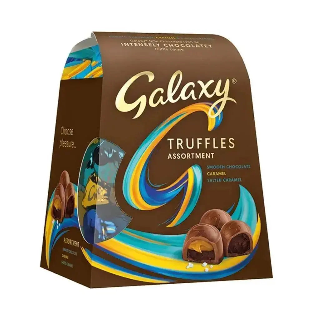 Galaxy Assorted Truffles Milk Chocolate Gift Box of Chocolates 195g (Case of 6)  Adomoo