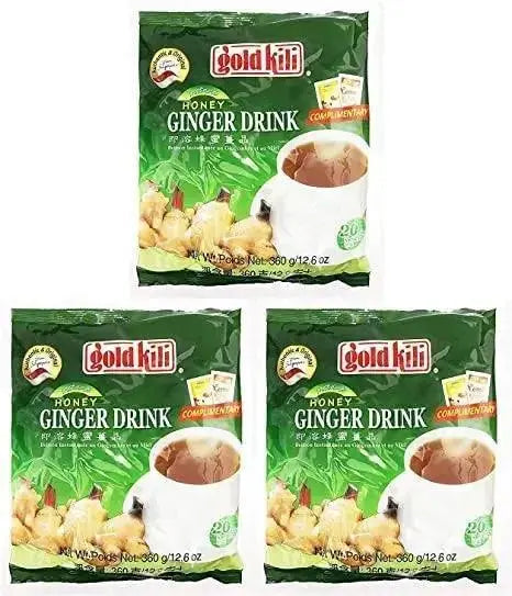 Ginger Drink by Gold Kili, 20 Sachet Total (Pack of 20 Sachets)  Adomoo