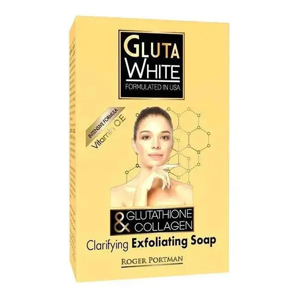 Gluta White Glutathione & Collagen Clarifying & Exfoliating Soap 190g  Adomoo
