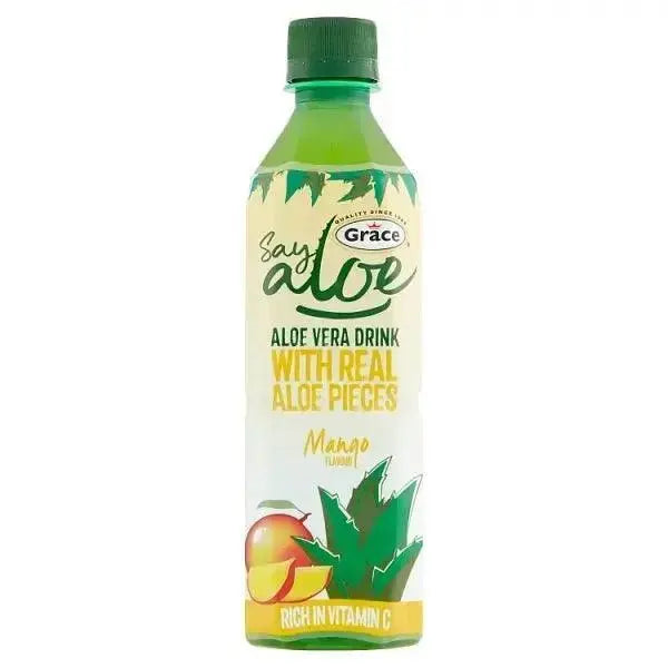 Grace Say Aloe Vera Drink Mango Flavour 500ml (Case of 12)  Adomoo
