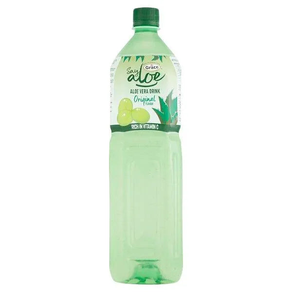 Grace Say Aloe Vera Drink Original Flavour 1.5L - (Case of 6) - Honesty Sales U.K