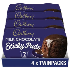 Cadbury Milk Chocolate Sponge Pudding Desserts 2x95g (Case of 4)  Adomoo