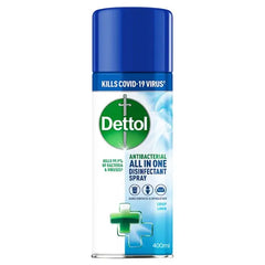 Dettol All-In-One Disinfectant Spray, Crisp Linen 400ml (Case of 6)