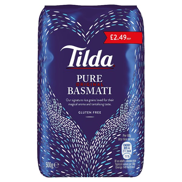Tilda Pure Original Basmati 500g (Case of 8)  Adomoo