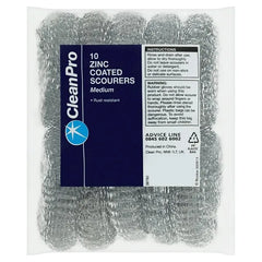 CleanPro 10 Zinc Coated Scourers Medium