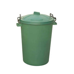 85L Clip Bin with Lid Green