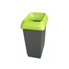 30L Recycling Bin with Lime Lid