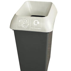 50L Recycling Bin with Light Grey Lid & Other Recycling Logo