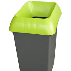 50L Recycling Bin with Lime Green Lid