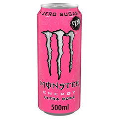 Monster Energy Drink Ultra Rosa Zero Sugar 12 x 500ml (Case of 12)