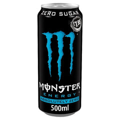 Monster Energy Drink Absolutely Zero Sugar 12 x 500ml (Case of 12)