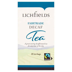 Lichfields Fairtrade Decaf Tea 20 Tea Bags 40g  Adomoo