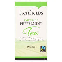 Lichfields Fairtrade Peppermint 20 Tea Bags 30g  Adomoo