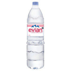 Evian Still Natural Mineral Water 1.5L (Case of 8)