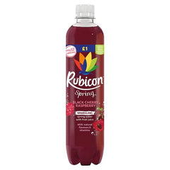 Rubicon Spring, Schwarze Kirsche, Himbeere, Sprudelwasser mit Fruchtsaft, 500 ml (Karton mit 12 Stück)