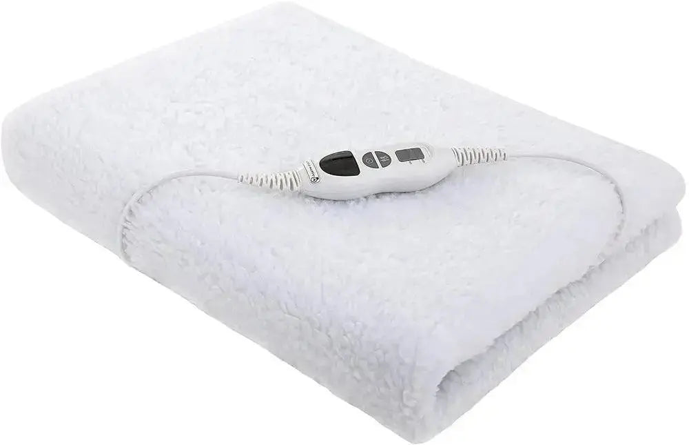 Heated Underblanket 150x80cm Electric Blanket with 10 Temperature Levels Washable 3H Timer  Adomoo