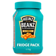 Heinz Beanz Fridge Pack 1kg In a resealable fridge - Honesty Sales U.K