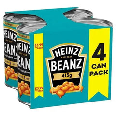 Heinz Beanz in a Rich Tomato Sauce 4 x 415g (Case of 6) - Honesty Sales U.K