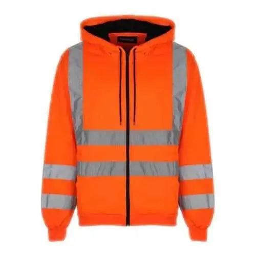 Hi Vis HV008 Hooded Zipper  Adomoo