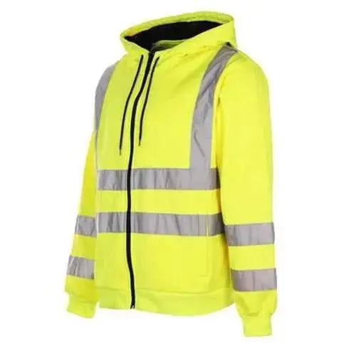 Hi Vis HV008 Hooded Zipper  Adomoo