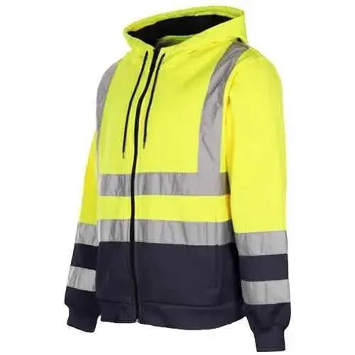 Hi Vis HV008 Hooded Zipper  Adomoo