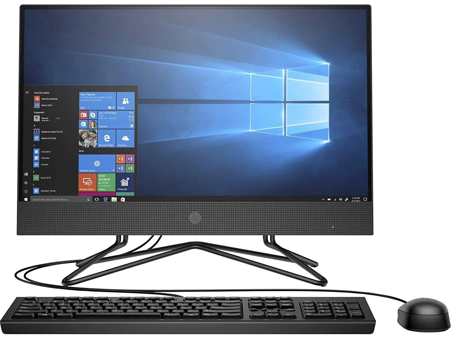 HP 205 G4 AiO Ryzen 3-3250U 21.5" 4GB Ram 256GB SSD WiFi W/C Win 10 Pro - 6U6H9ES - Honesty Sales U.K