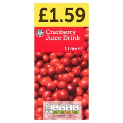 Euro Shopper Cranberry Juice Drink 1 Litre (Case of 12)