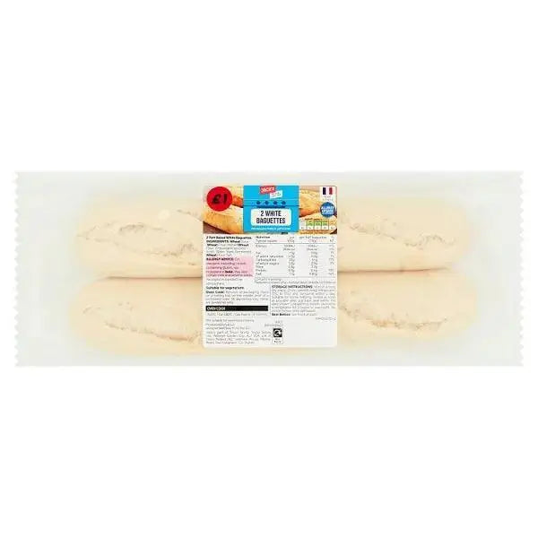 Jack's 2 White Baguettes  Adomoo