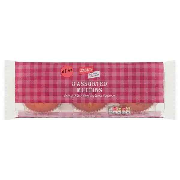 Jack's 3 Assorted Muffins 273g (Case of 6)  Adomoo