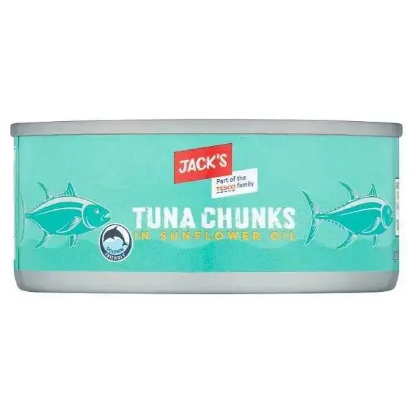 Jack's Tuna Chunks in Sunflower Oil 145g ( Case of 12)  Adomoo