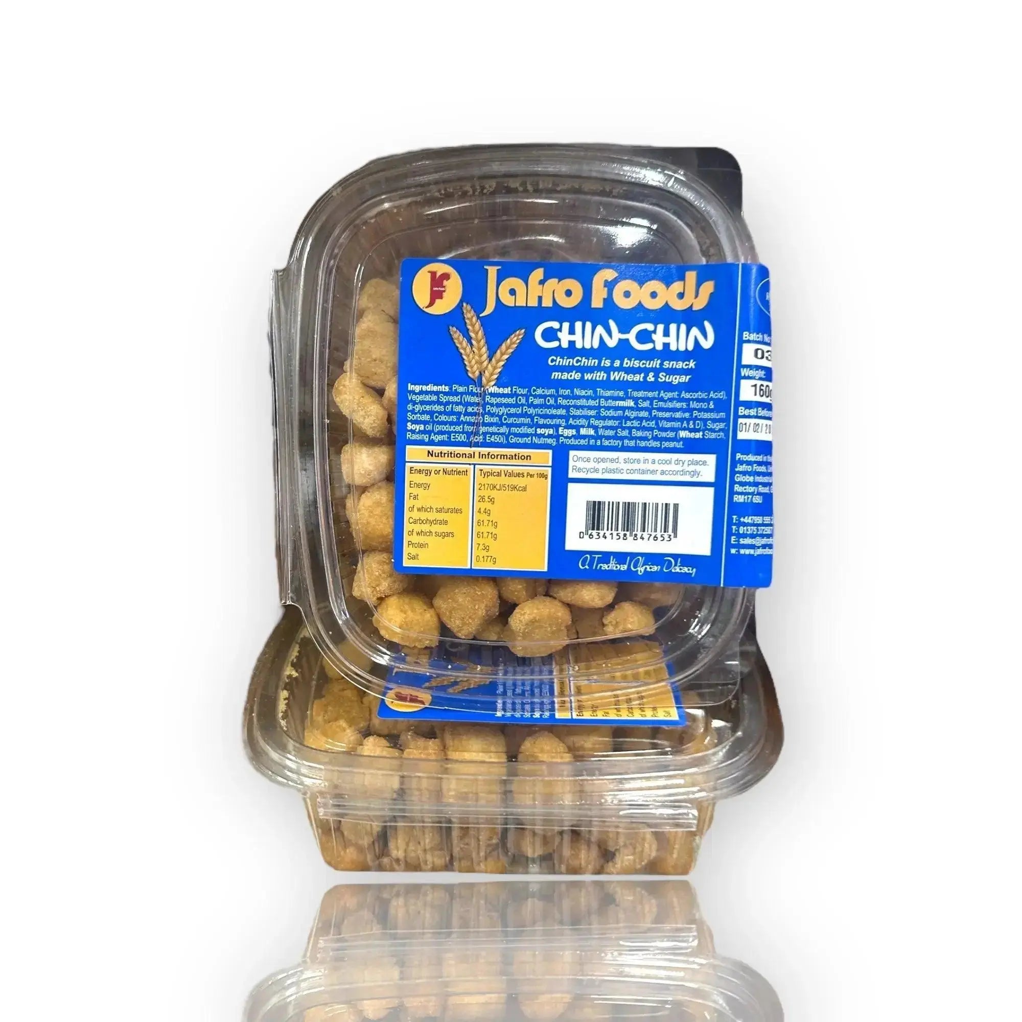 Jafro Foods Chin Chin in Plastic Container made with flour  Adomoo